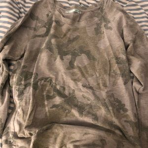 Maurice’s camo sweater size medium